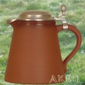 Weinkrug KO m. Zinndeckel - Inhalt 0,50 l
