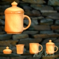 Teetasse m. Sieb & Deckel - Inhalt 0,20 l – Bild 4