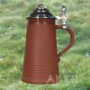Bierhumpen Hu - m. Zinndeckel Kristall - Inhalt 0,50 l